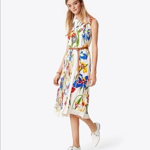 Tory Burch Carine Floral Printed Crepe Midi Dress (New photos added!)